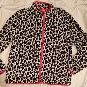 Disney Fleece Minnie Mouse Print Jacket with Red Accents Size XXL
